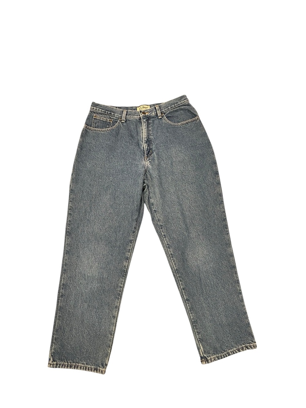 L.L. Bean Vintage Flannel Lined Women's Jeans 14 Petite Denim Winter Insulted